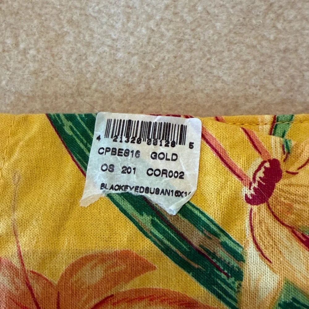 April Cornell Yellow and Green Accent Pillow - Picture 6 of 8